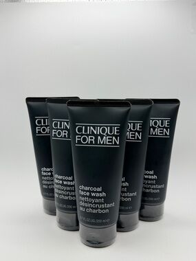 Clinique For Men Charcoal Face Wash - 5 pack NEW Authentic
